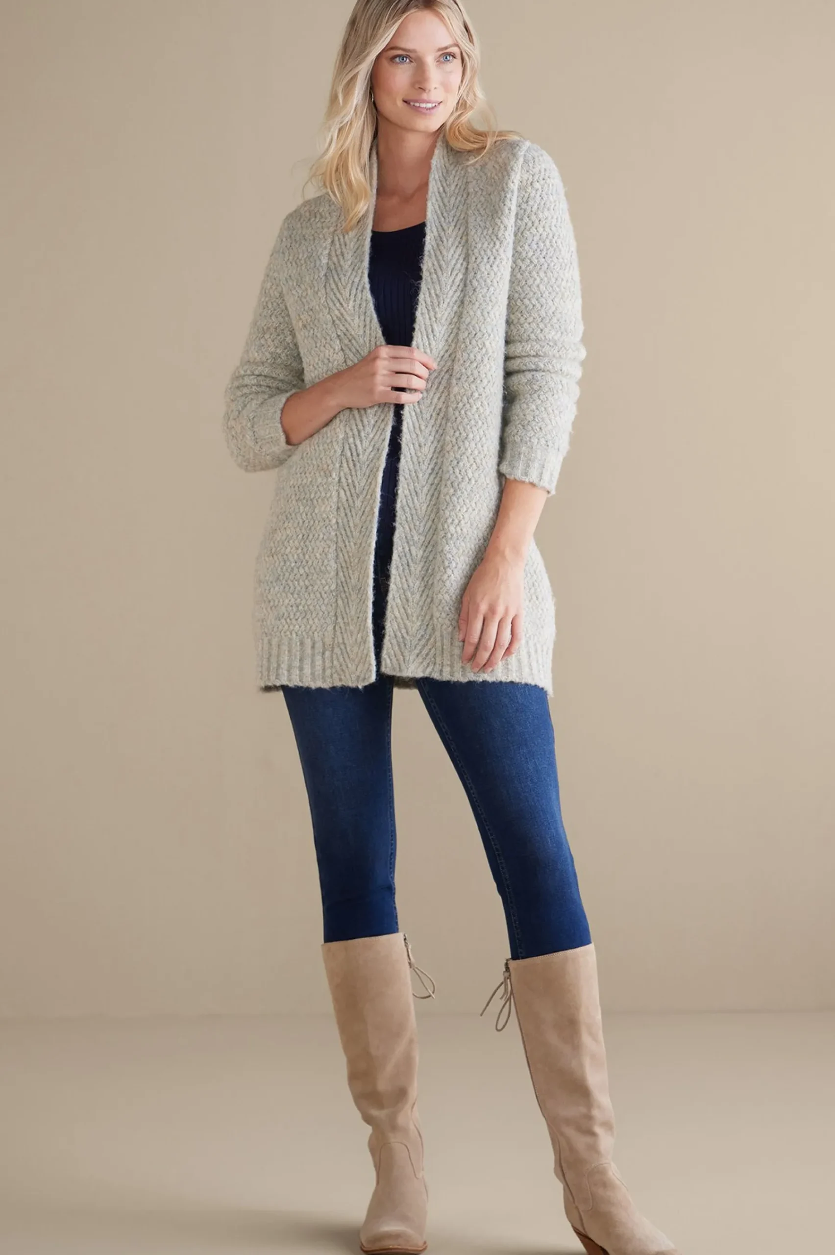 kenley_cardigan_1.webp Sweaters & Cardigans-Soft Surroundings Kenley Cardigan Gray