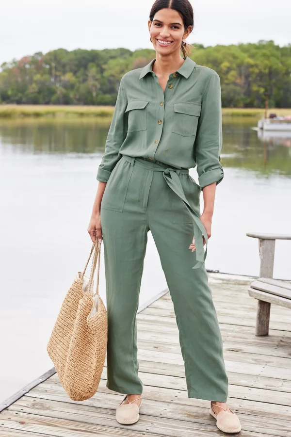 Jumpsuits | casual-Soft Surroundings Kerry Jumpsuit Light Chambray