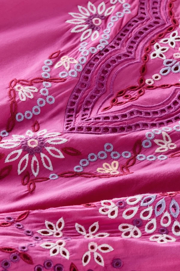 Feminine Flourish | Vacation Shop-Soft Surroundings Laney Voile Blouse Rose Violet
