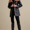 Jackets & Coats-Soft Surroundings Lausanne Faux Leather Jacket Black