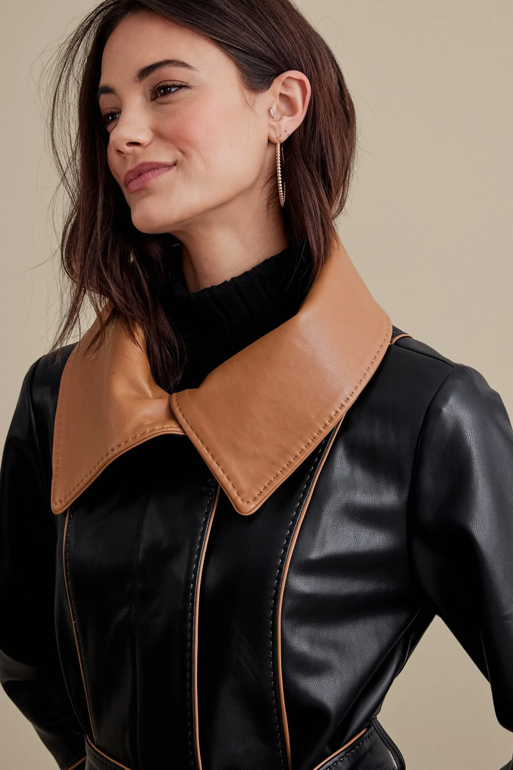 lausanne_faux_leather_jac_4.webp Jackets & Coats-Soft Surroundings Lausanne Faux Leather Jacket Black