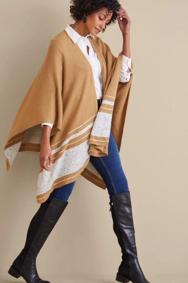 Scarves & Wraps-Soft Surroundings Leonie Wrap White Multi