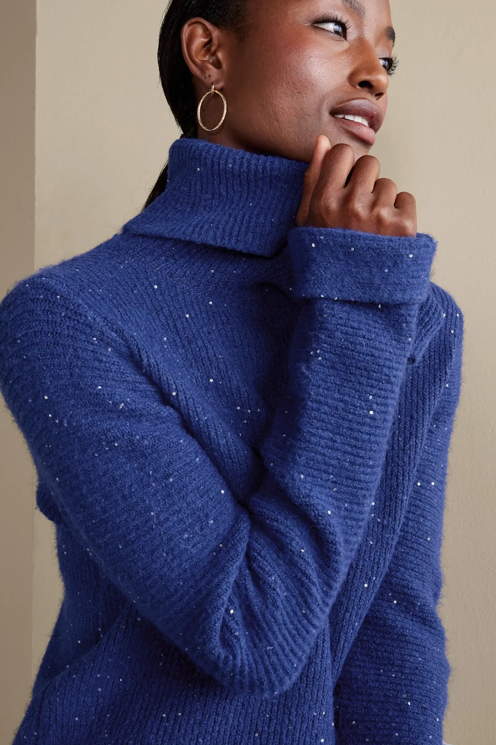 linley_sequin_sweater_0.webp Into The Blues | Sweaters & Cardigans-Soft Surroundings Linley Sequin Sweater Sapphire
