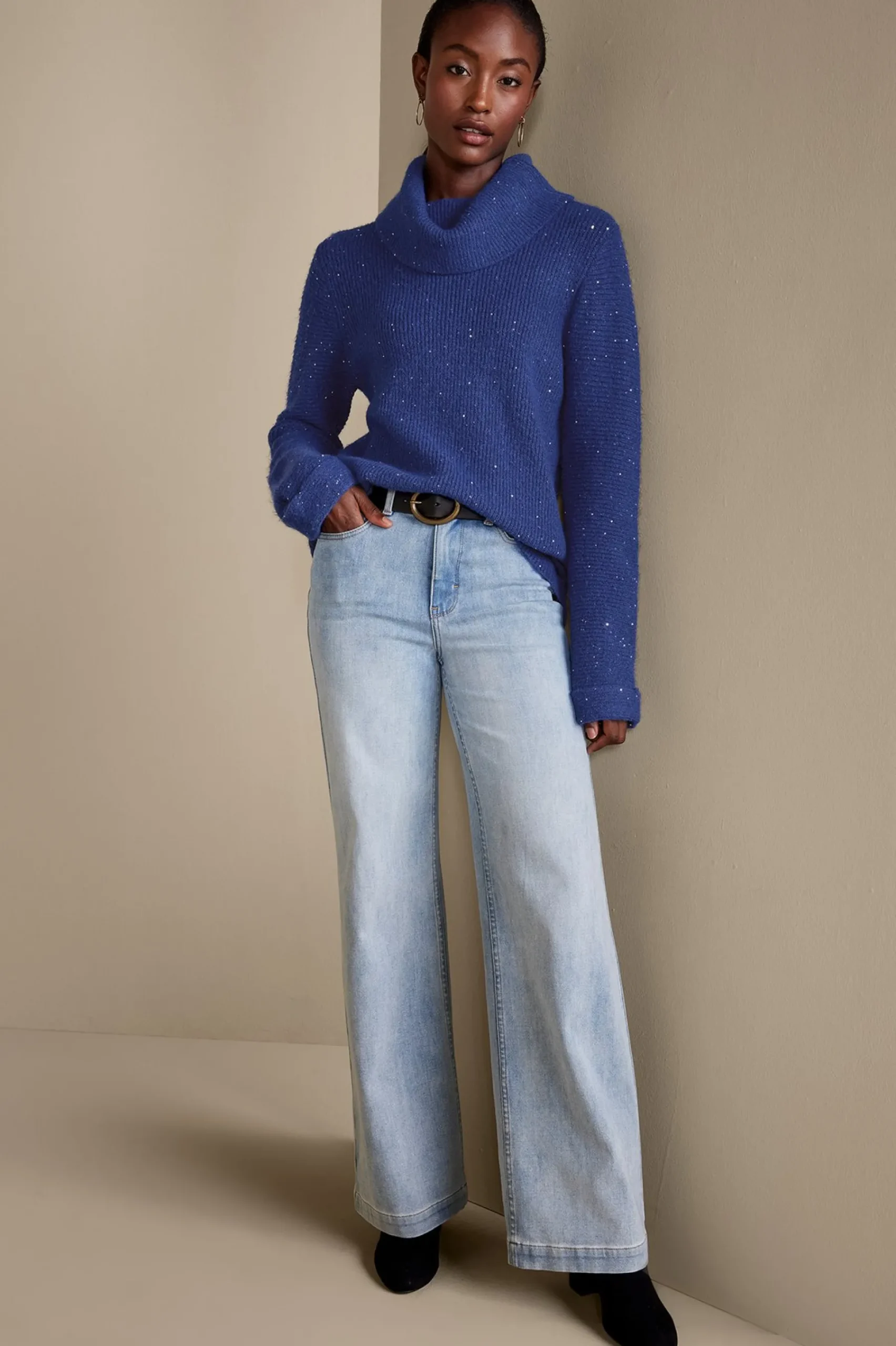 linley_sequin_sweater_1.webp Into The Blues | Sweaters & Cardigans-Soft Surroundings Linley Sequin Sweater Sapphire