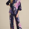 Feminine Flourish | Into The Blues-Soft Surroundings Lizette Wide-Leg Pant Marseille Floral Exploded