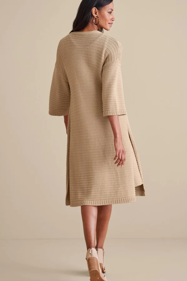 Sweaters & Cardigans | elbow length-Soft Surroundings Lucera Cardigan Sand Dune