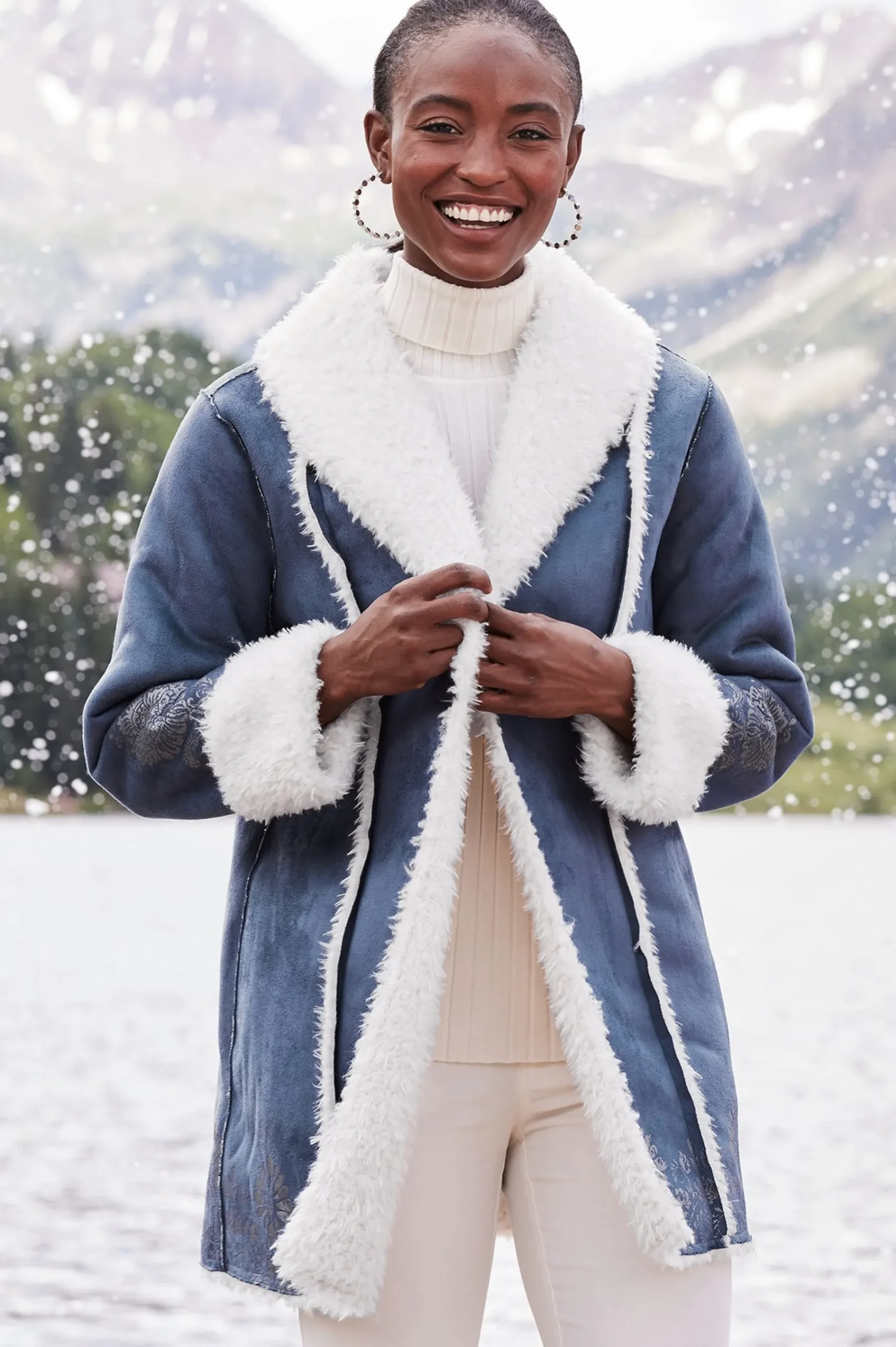 lucerne_shearling_coat_4.webp Into The Blues | Jackets & Coats-Soft Surroundings Lucerne Shearling Coat Nightshadow Blue
