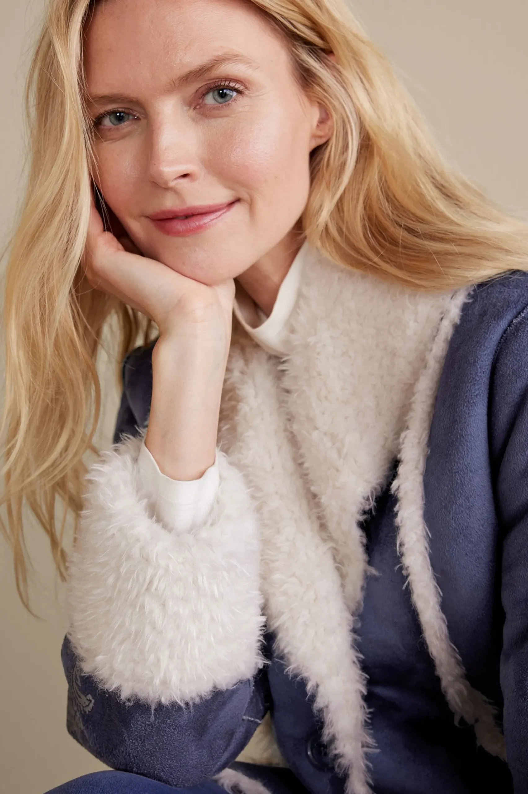 lucerne_shearling_coat_5.webp Into The Blues | Jackets & Coats-Soft Surroundings Lucerne Shearling Coat Nightshadow Blue