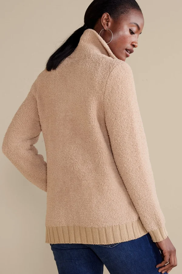 Sweaters & Cardigans-Soft Surroundings Lyla Teddy Cardigan Sesame