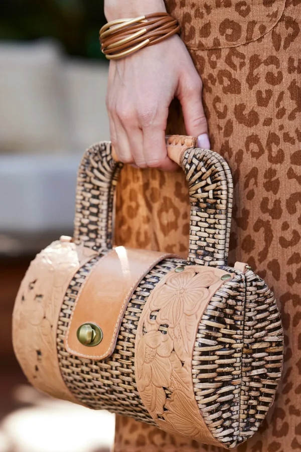 Handbags-Soft Surroundings Madera Dome Bag Tan