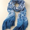 Scarves & Wraps | Feminine Flourish-Soft Surroundings Maren Ombre Scarf Blue Multi
