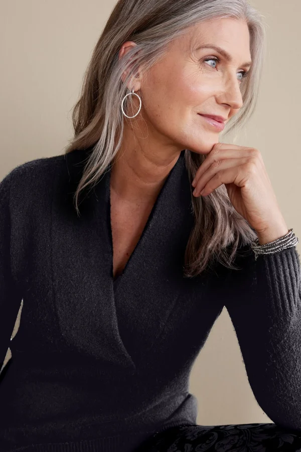 Everyday Styles | Sweaters & Cardigans-Soft Surroundings Meera Sweater Black