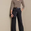full length | wide leg-Soft Surroundings Melita Wide Leg Pants Black