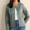 Feminine Flourish | Wear Now Styles-Soft Surroundings Monterey Utility Jacket Agave Green