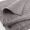 quilts, coverlets & duvet covers-Soft Surroundings Nicolette Crinkle Quilt Grey