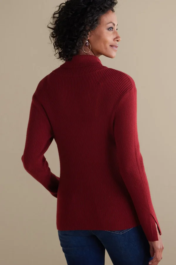 Everyday Styles | Sweaters & Cardigans-Soft Surroundings Nika Sweater Cabernet