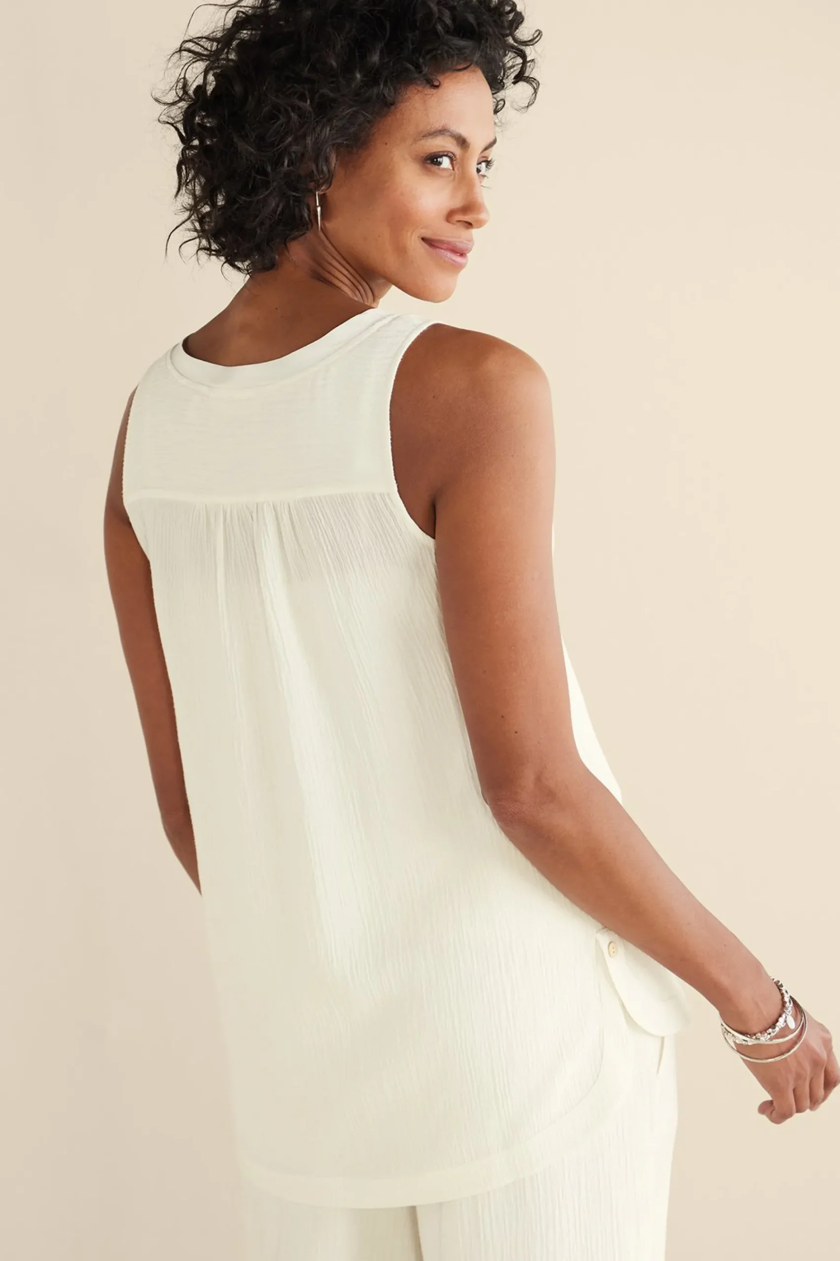 oceo_gauze_tank_2.webp Vacation Shop | Gauze Shop-Soft Surroundings Oceo Gauze Tank Navy
