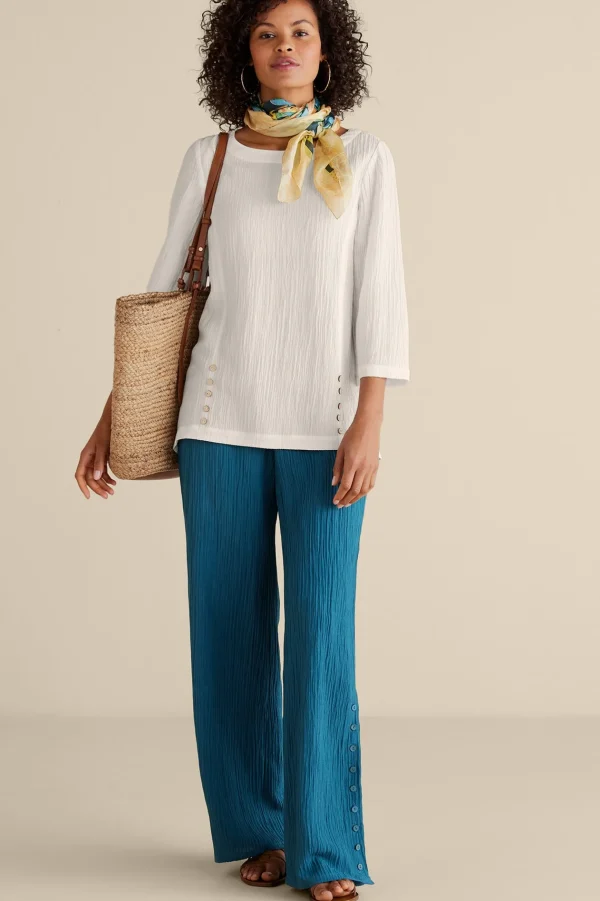 Feminine Flourish | Into The Blues-Soft Surroundings Oceo Gauze Tunic Black