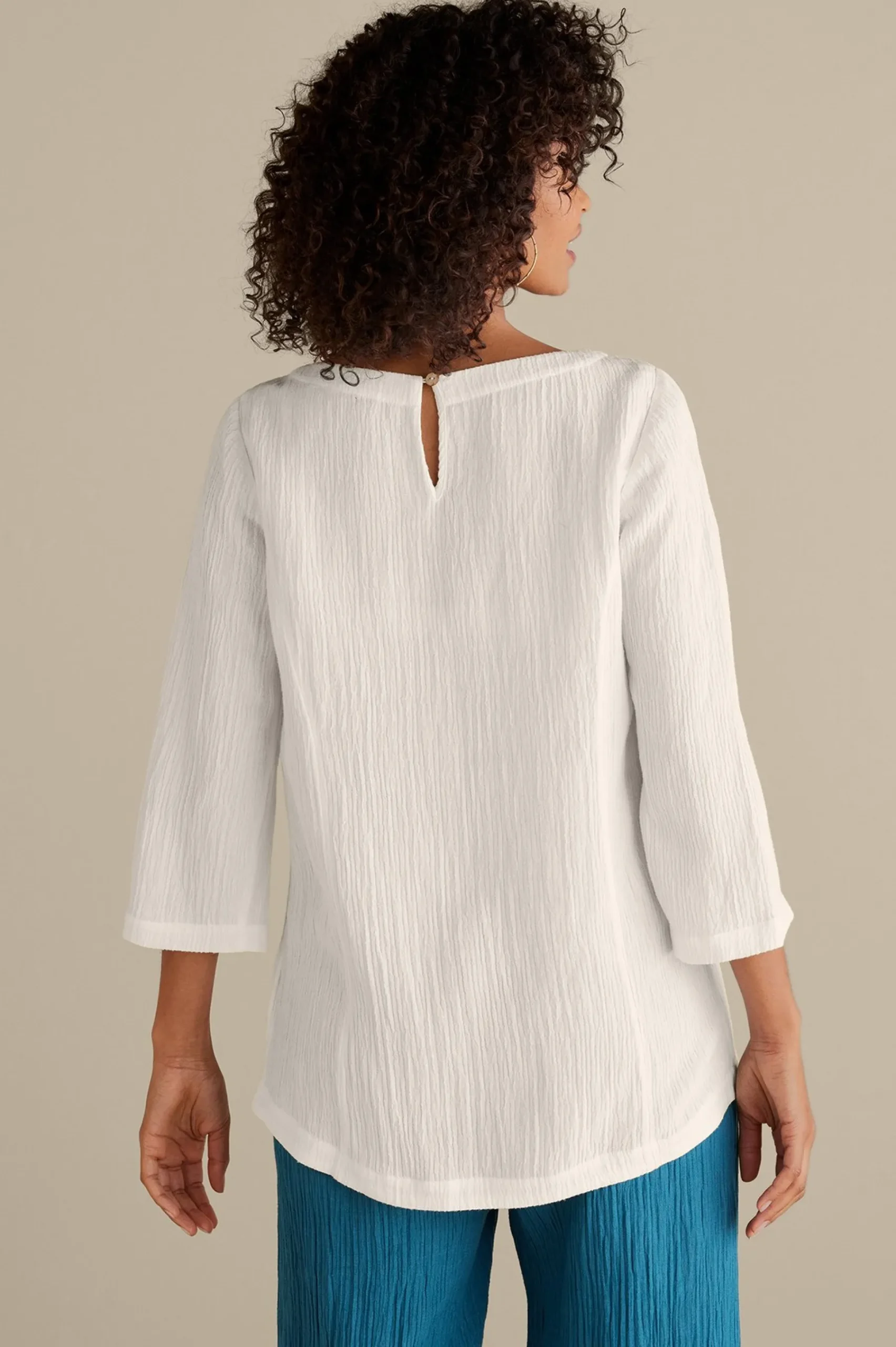 oceo_gauze_tunic_2.webp Feminine Flourish | Into The Blues-Soft Surroundings Oceo Gauze Tunic Black