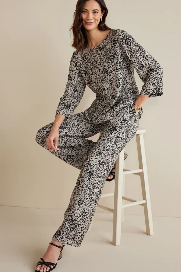 Feminine Flourish | Into The Blues-Soft Surroundings Oceo Gauze Tunic Black