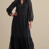 forever favorites | occasion dresses-Soft Surroundings Olga Dress Black