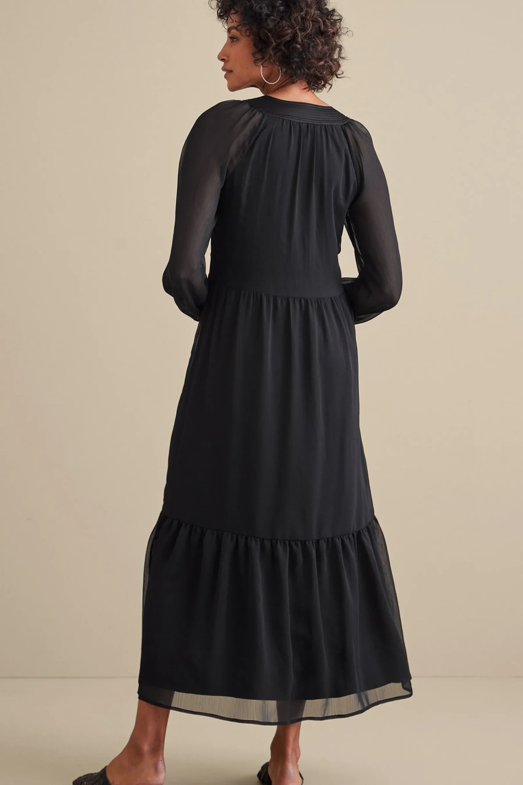 olga_dress_2.webp forever favorites | occasion dresses-Soft Surroundings Olga Dress Black