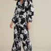 Into The Blues | work to play-Soft Surroundings Penelope Long Sleeve Jumpsuit Black