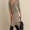 Dresses-Soft Surroundings Petites Damaria Dress Red Ochre