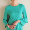 Feminine Flourish | Into The Blues-Soft Surroundings Petites Erin Linen Blend Tunic Sangria