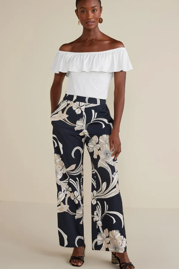 Feminine Flourish-Soft Surroundings Petites Essie Top White