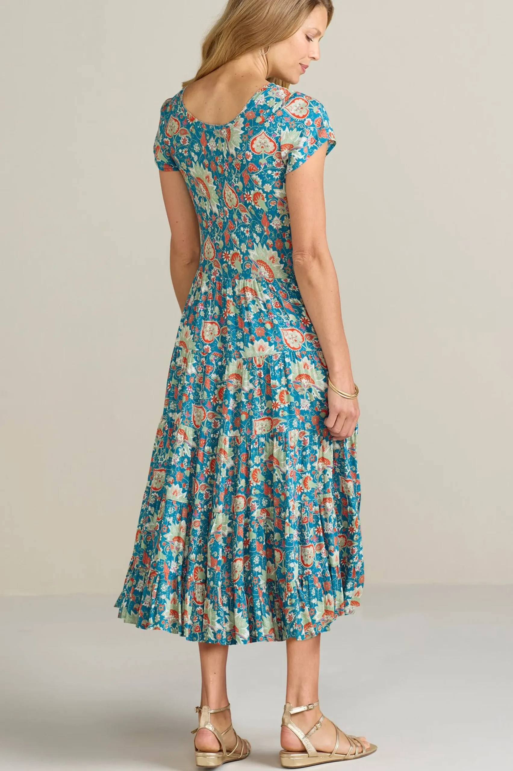 petites_kara_dress_1.webp Feminine Flourish | Everyday Styles-Soft Surroundings Petites Kara Dress Neptune Green