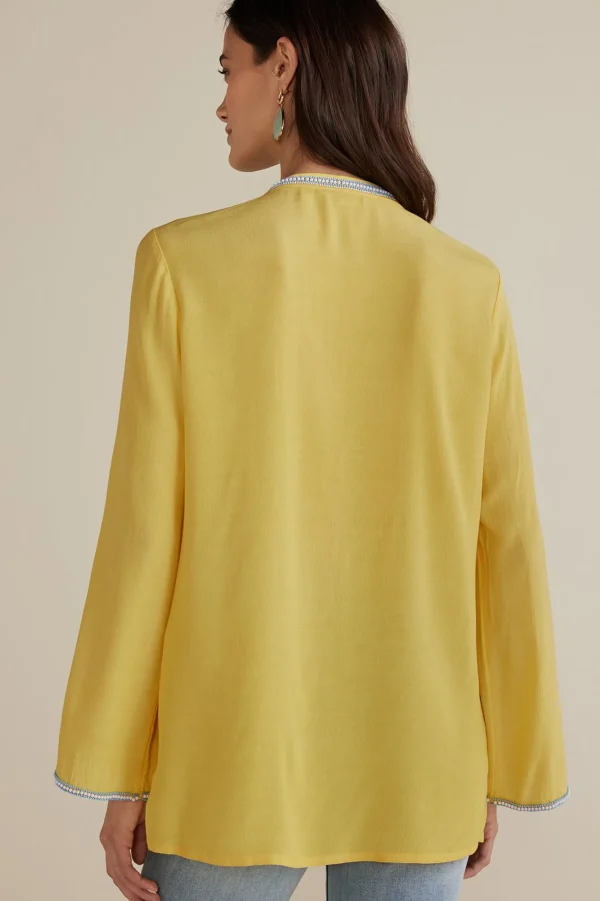 Global Artistry-Soft Surroundings Petites Soraya Embellished Tunic Sunstruck