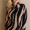 Sweaters & Cardigans-Soft Surroundings Petites Teona Sweater Neutral Animal
