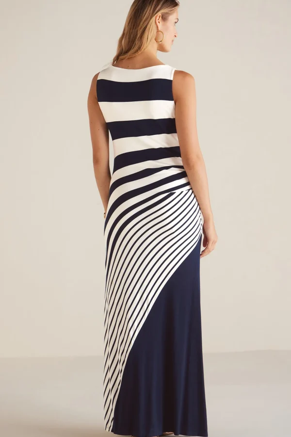 Dresses-Soft Surroundings Petites Vela Infinity Dress Navy/White
