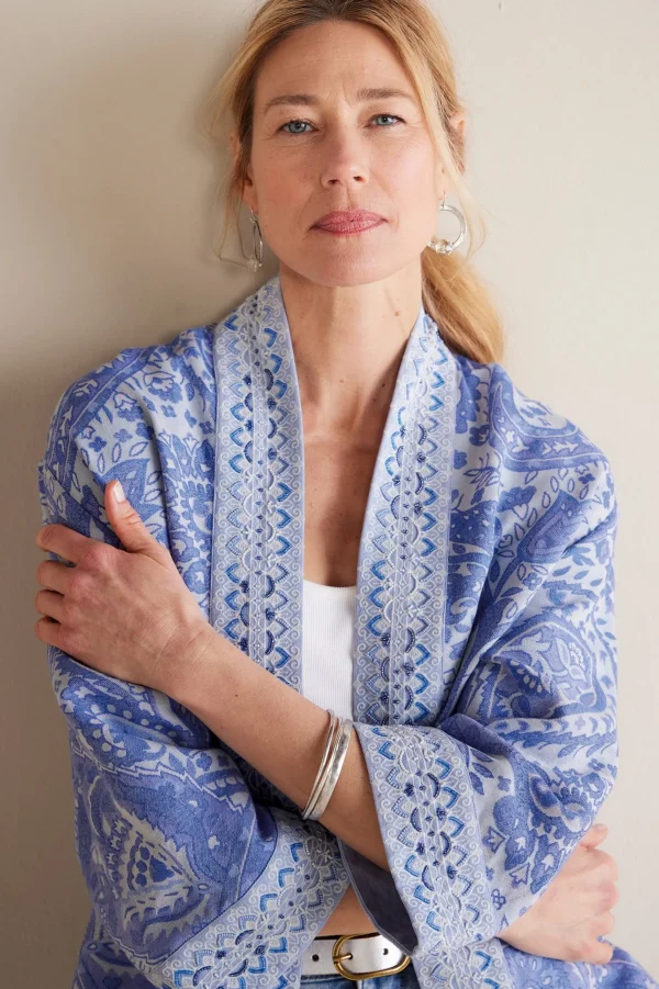 Global Artistry | Jackets & Coats-Soft Surroundings Petites Verrado Jacket Indigo Paisley