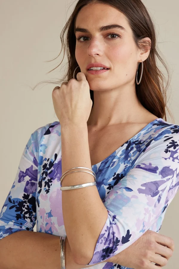 Feminine Flourish | The Floral Shop-Soft Surroundings Petites Vivienne Dress Garden Dream Blue