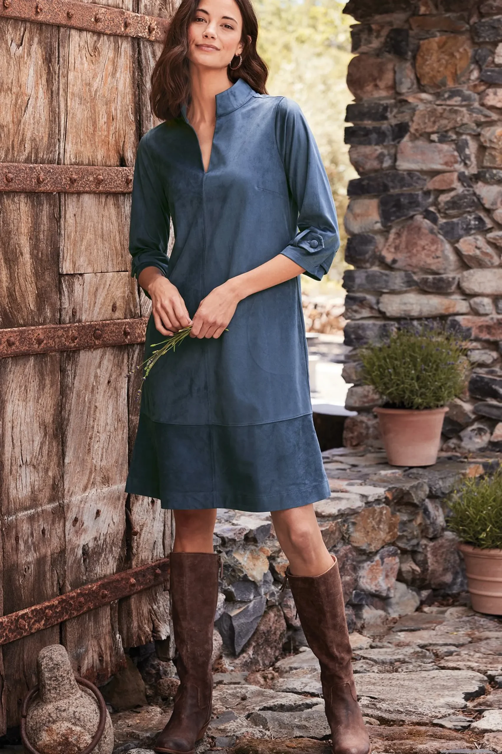rani_faux_suede_dress_3.webp Into The Blues | casual-Soft Surroundings Rani Faux Suede Dress Navy Sea
