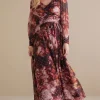 Feminine Flourish | occasion dresses-Soft Surroundings Rina Silk Dress Multi Floral