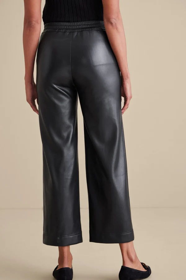 cropped | ankle-Soft Surroundings Rivka Faux Leather Pants Black