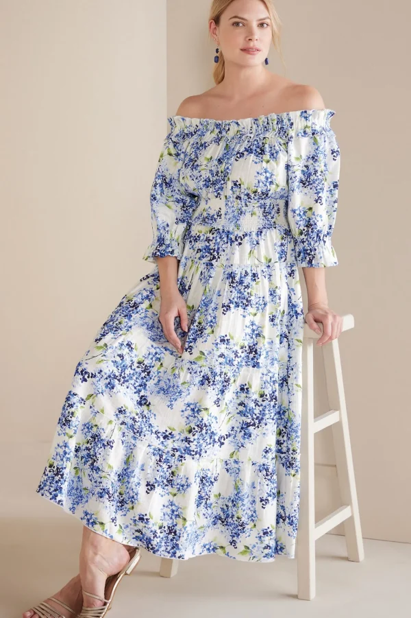 patterned | maxi-Soft Surroundings Rosana Maxi Dress Wisteria