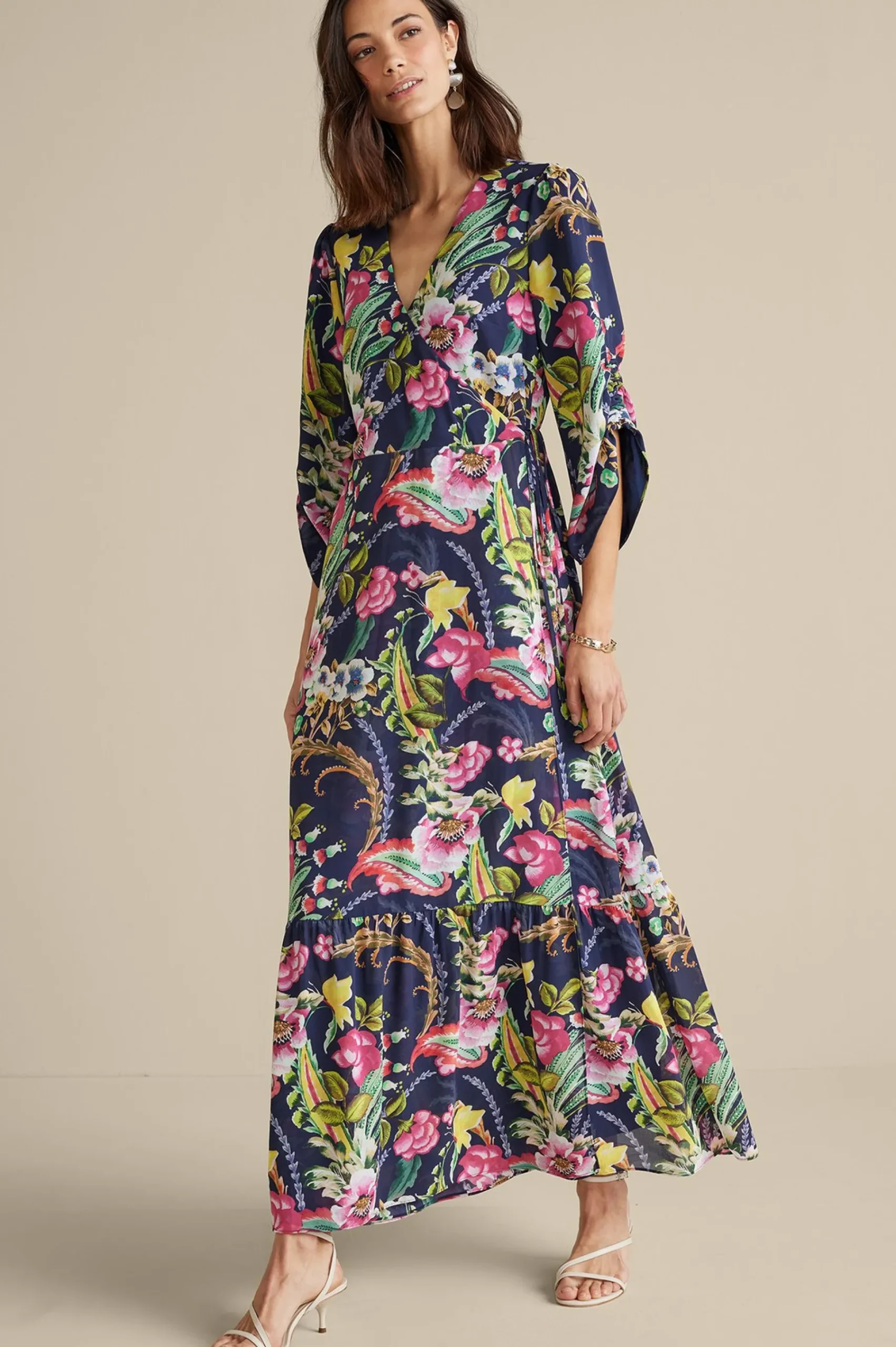 samantha_maxi_dress_0.webp Feminine Flourish | vacation dresses-Soft Surroundings Samantha Maxi Dress Navy Paisley