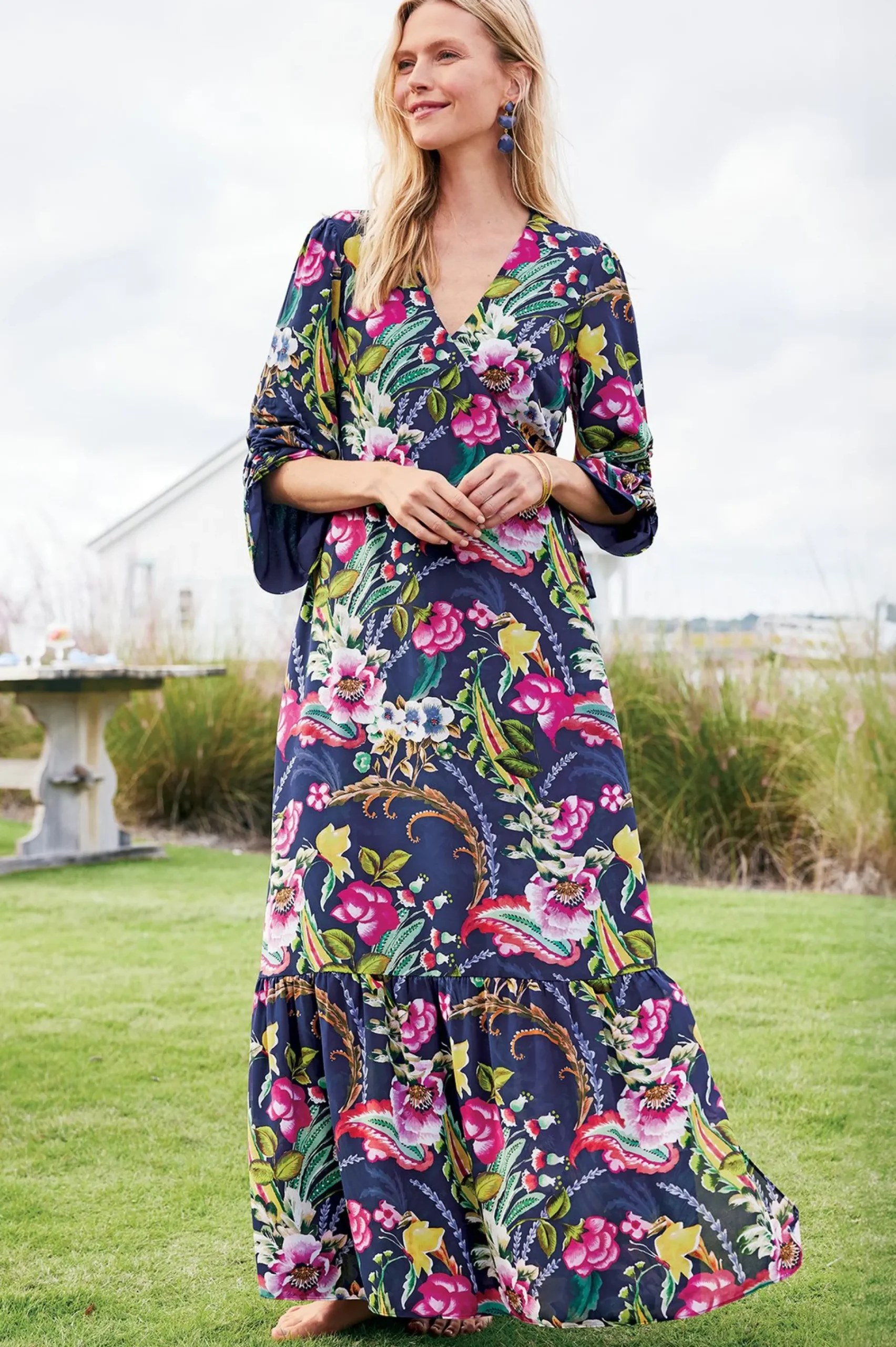 samantha_maxi_dress_3.webp Feminine Flourish | vacation dresses-Soft Surroundings Samantha Maxi Dress Navy Paisley