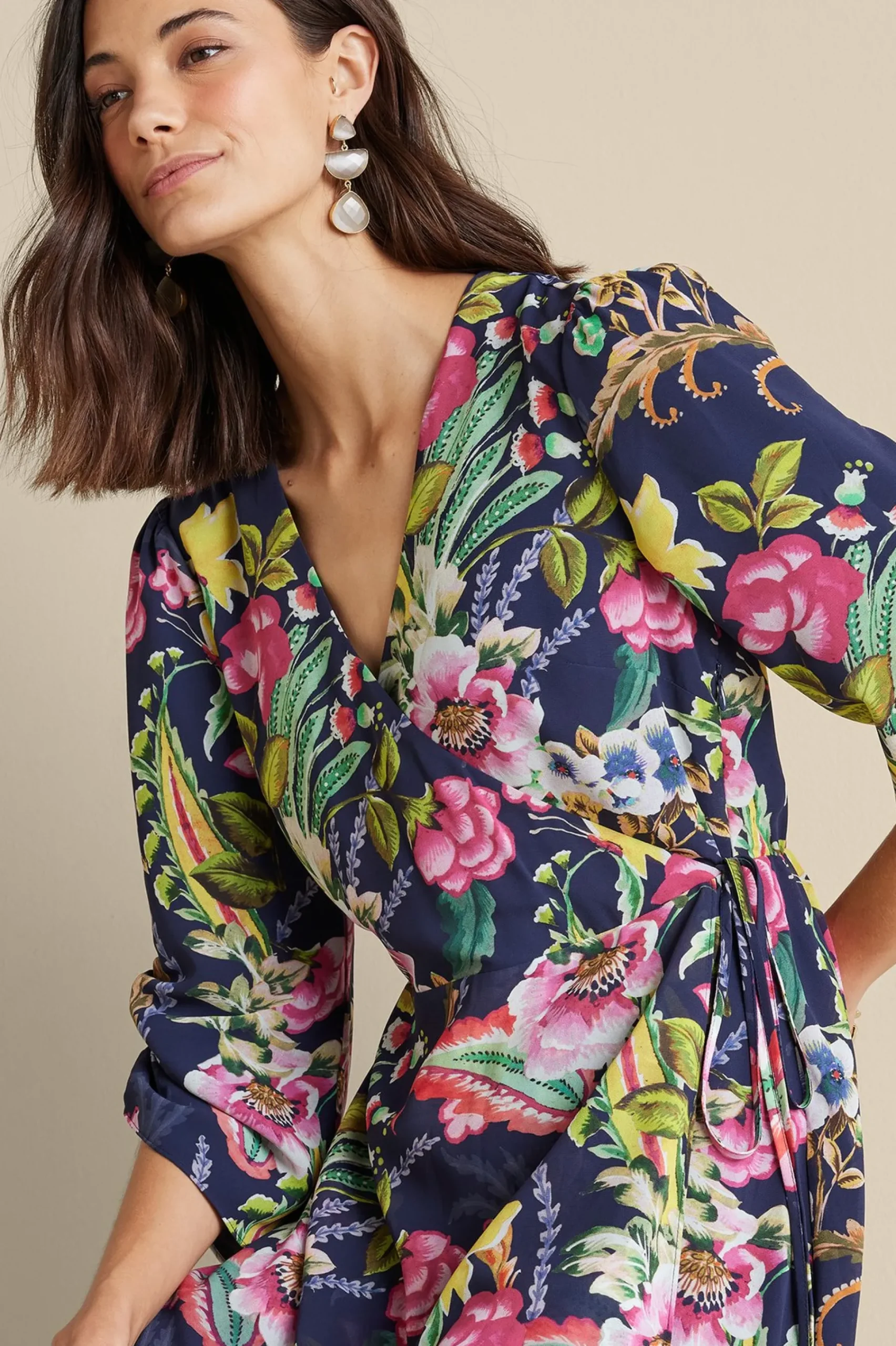 samantha_maxi_dress_4.webp Feminine Flourish | vacation dresses-Soft Surroundings Samantha Maxi Dress Navy Paisley