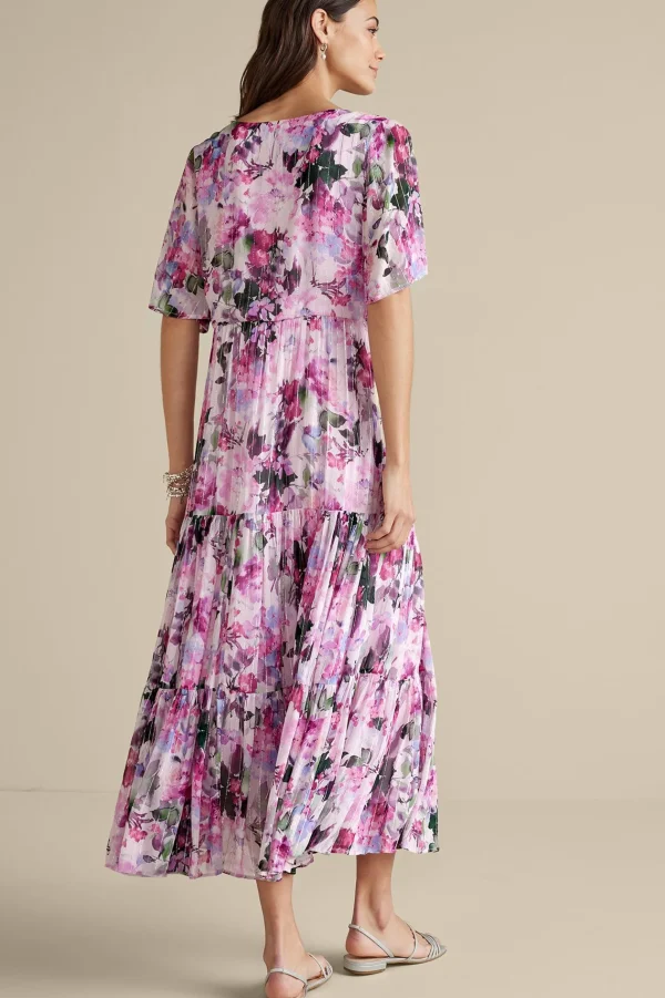 Feminine Flourish | vacation dresses-Soft Surroundings Santhia Maxi Dress Marseille Garden