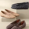flats-Soft Surroundings Schutz Arissa Quilted Ballet Flat Black