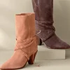 boots-Soft Surroundings Schutz Portia Belted Bootie Honey Peach