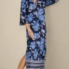 Into The Blues | Vacation Shop-Soft Surroundings Sedona Maxi Dress Menara Bloom Blue + White