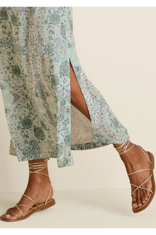 sandals | heels-Soft Surroundings Seychelles Lilac Sandal Gold