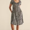 Vacation Shop | casual-Soft Surroundings Short Santiago Gaia Dress Global Paisley Black