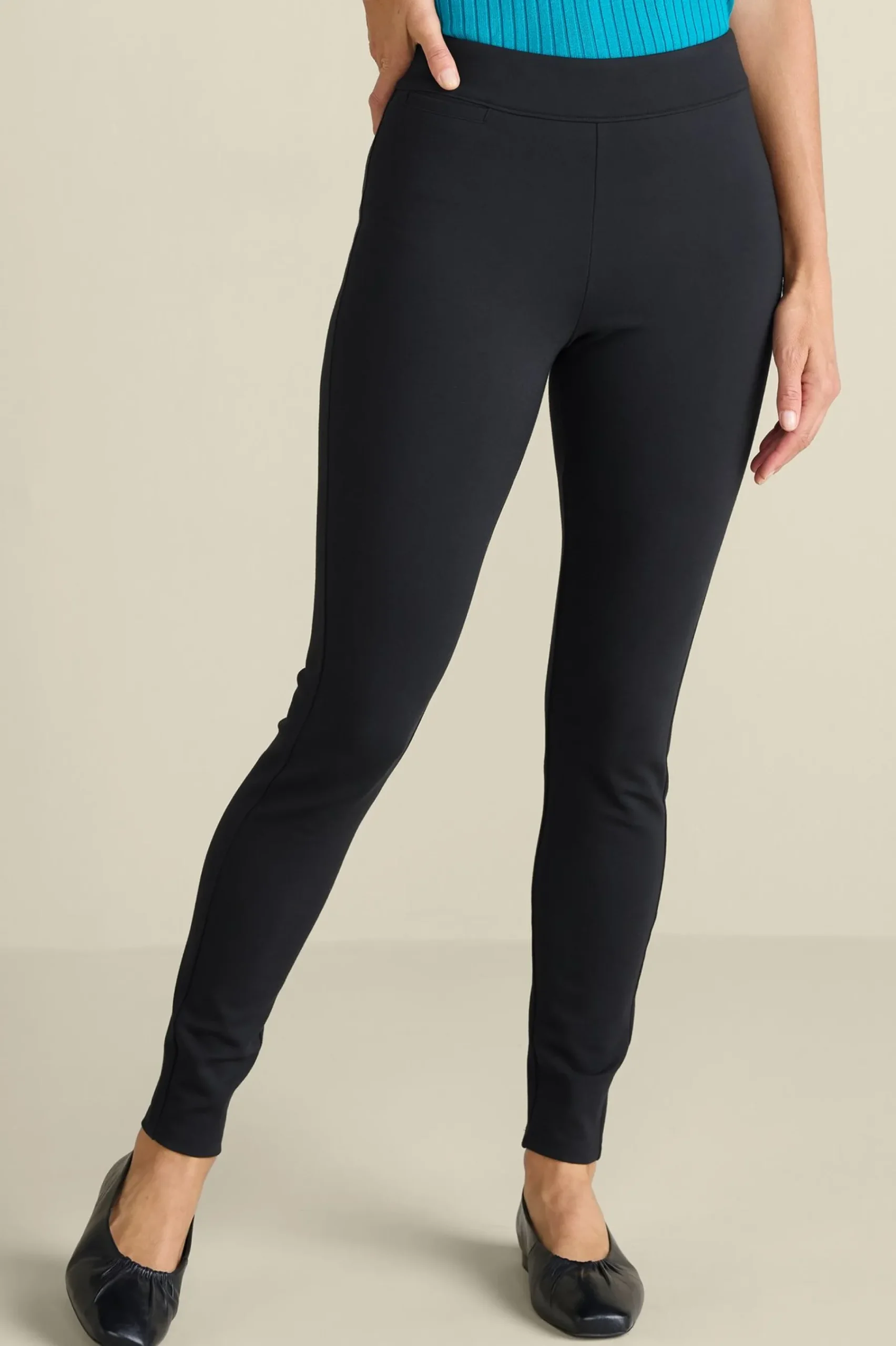 soft_essential_ponte_legg_1.webp Soft Essential Styles | Everyday Styles-Soft Surroundings Soft Essential Ponte Leggings Black